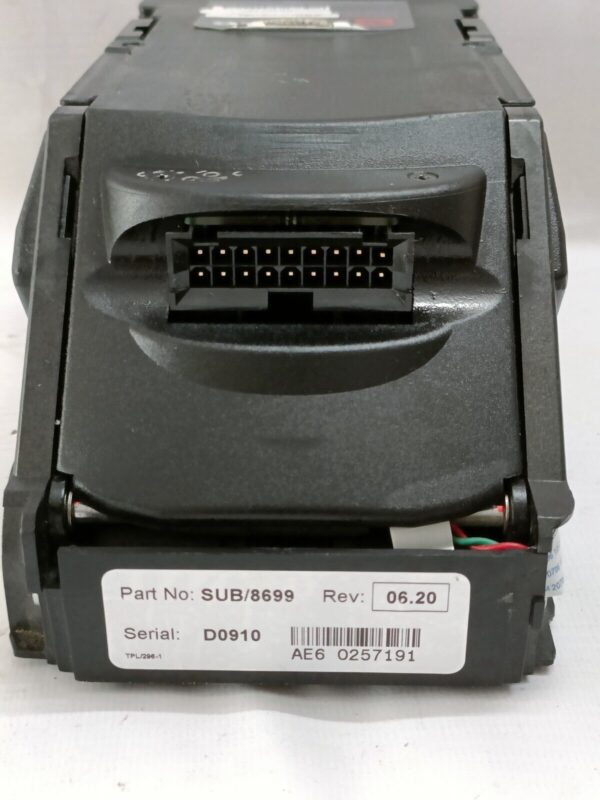ARDAC ELITE BILL ACCEPTOR HEAD FRAME CASH CAN & BEZEL SUB 8699 REV 6.20