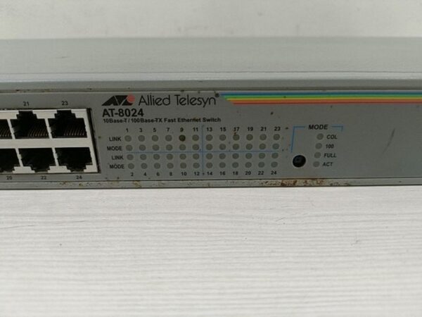 ALLIED TELESIS  AT-8024 MANAGED FAST ETHERNET SWITCH 24 PORT 10/100 BASETX ETHER - Image 9