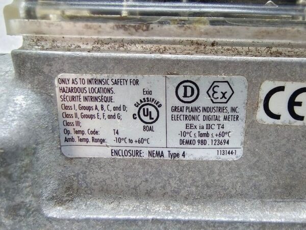 Great Plains Industries Flowmeter A104GMA200NA2  BNIB ALLUMINIUM - Image 4