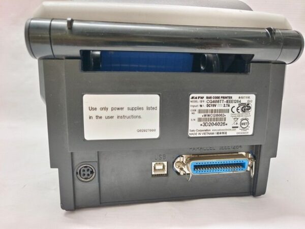 SATO BAR CODE PRINTER CG408TT IEEE1284 Label Thermal Printer 19VDC Free Shipping - Image 8