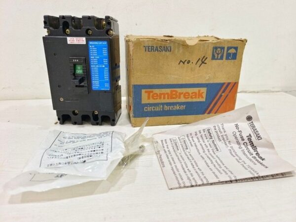 Terasaki TemBreak XS100NS Circuit Breaker 15A AC600 V DC250 3 Pole