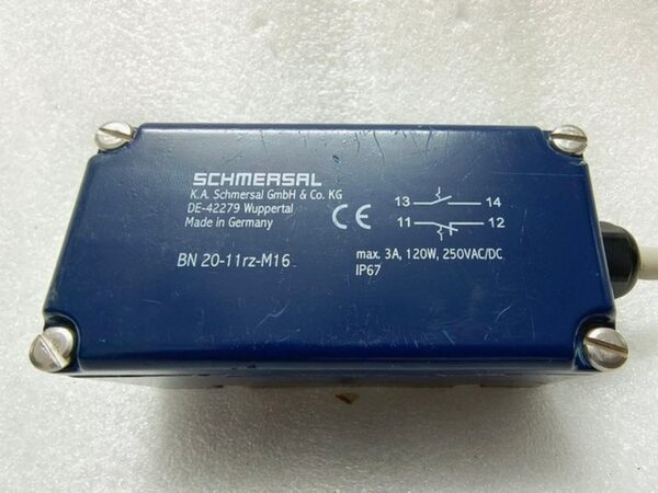 SCHMERSAL BN20-11RZ-M16 MAX 3A 120W 250 V AC/DC IP 67 - Image 6