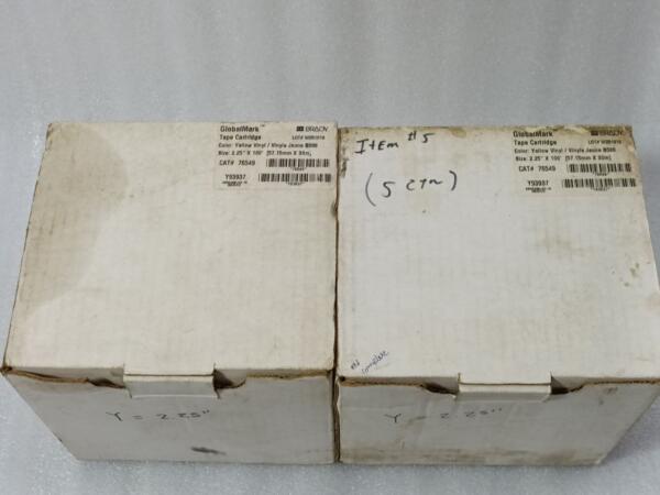 NEW BRADY 2.25" X 100' FT YELLOW GLOBALMARK B588 Tape Y93937  CAT 76549 - Image 4