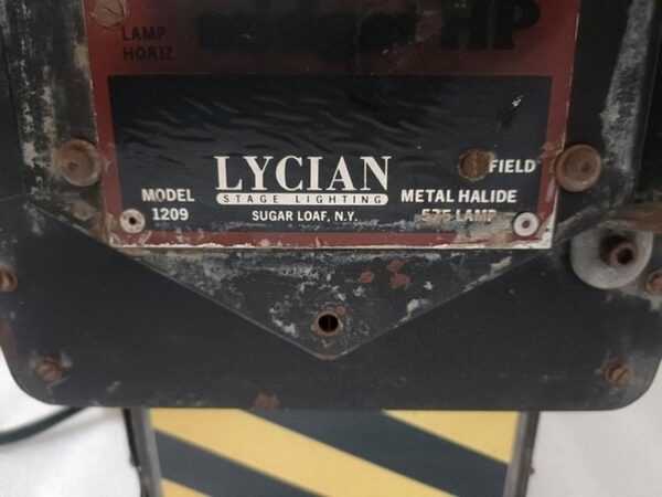 Lycian 1209 Midget HP Follow Spotlight without stand 220V Theator Light - Image 9