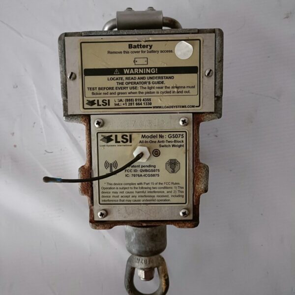 GS075 TRIMBLE LSI WIRELESS ANTI TWO BLOCK SWITCH Code  GS075 G70518