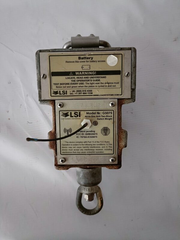 GS075 TRIMBLE LSI WIRELESS ANTI TWO BLOCK SWITCH Code  GS075 G70518
