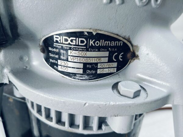 RIDGID 58920 K - 50X Kollmann Drain Cleaning Sectional Machine 230V - Image 8
