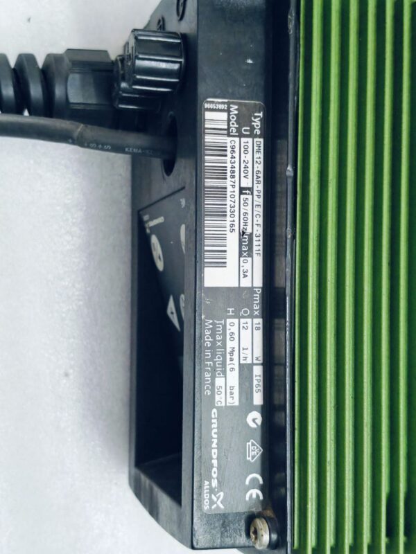 GRUNDFOS DME 12 6AR PP E C F 3111F MOD C96434887P107330165 DIGITAL DIAPHRAGM PUM - Image 5
