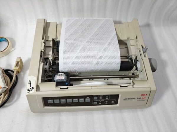 Oki MICROLINE 320 (62411601) Turbo 9 Pin Dot Matrix Printer - White 5C1065889 #4 - Image 18