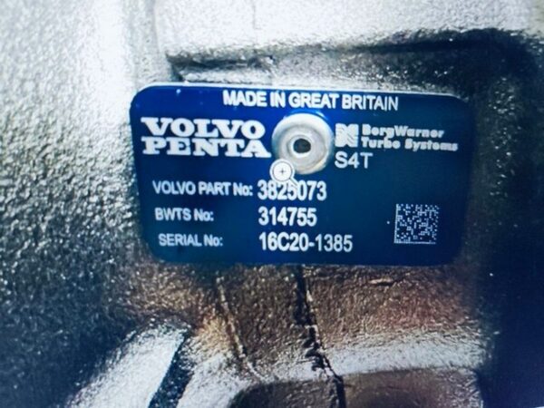 TURBOCHARGER - Volvo Penta Diesel Engine Part No. 3825073 original - Image 12