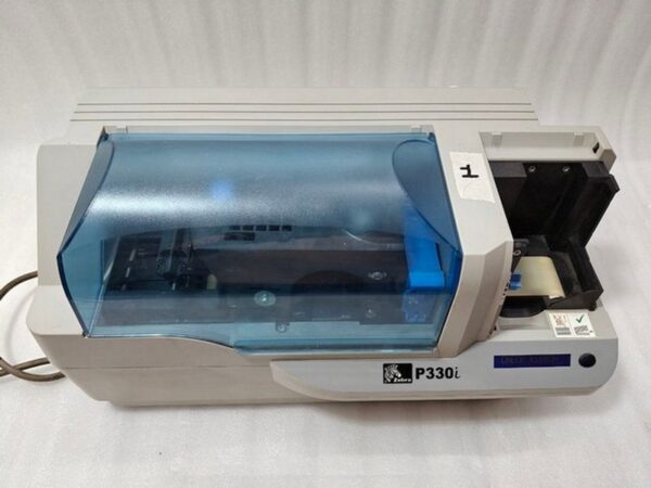 #1 Zebra P330I High Speed Single Side ID Card Color Thermal Printer Power Tested - Image 3