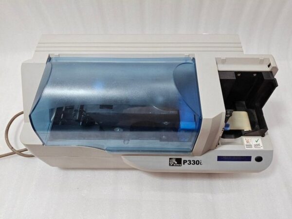 #1 Zebra P330I High Speed Single Side ID Card Color Thermal Printer Power Tested - Image 6
