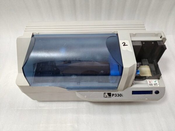 #2 Zebra P330I High Speed Single Side ID Card Color Thermal Printer Power Tested