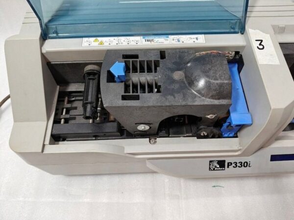 #3 Zebra P330I High Speed Single Side ID Card Color Thermal Printer Power Tested