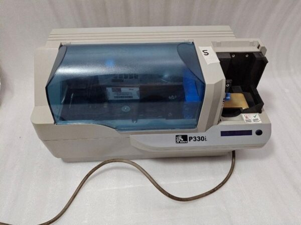 #5 Zebra P330I High Speed Single Side ID Card Color Thermal Printer Power Tested