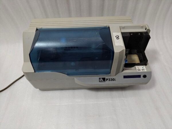 #8 Zebra P330I High Speed Single Side ID Card Color Thermal Printer Power Tested