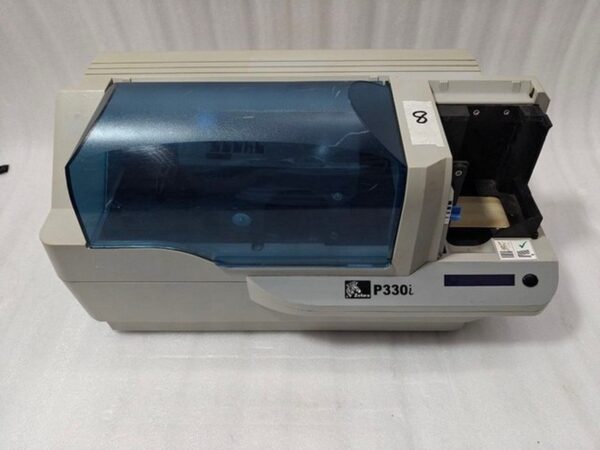 #8 Zebra P330I High Speed Single Side ID Card Color Thermal Printer Power Tested