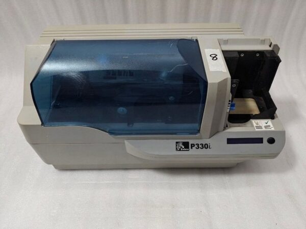 #8 Zebra P330I High Speed Single Side ID Card Color Thermal Printer Power Tested