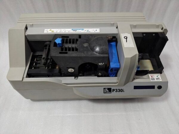 #9 Zebra P330I High Speed Single Side ID Card Color Thermal Printer Power Tested