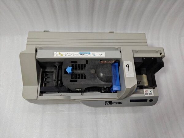 #9 Zebra P330I High Speed Single Side ID Card Color Thermal Printer Power Tested - Image 8