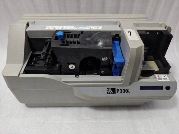 #9 Zebra P330I High Speed Single Side ID Card Color Thermal Printer Power Tested - Image 9