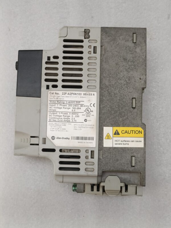 Allen-Bradley PowerFlex 4M AC Drive, 240 VAC, 1 Phase, 0.5 HP, 22F-A2P5N103 - Image 5