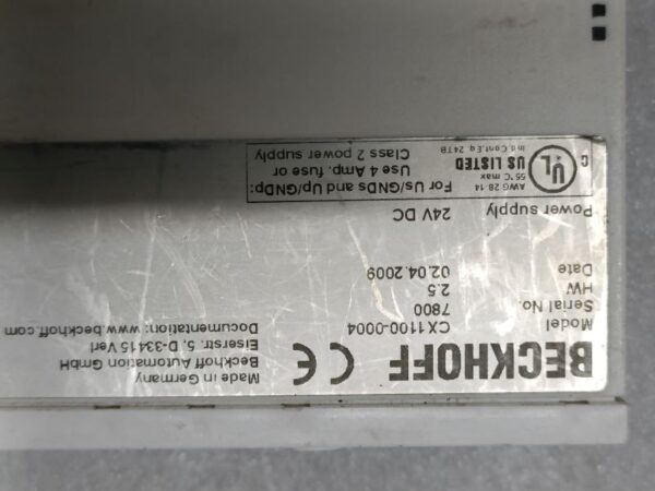 Beckhoff CX1100-0004 Power supply units and I/O interfaces for CX1010/CX1020 - Image 3