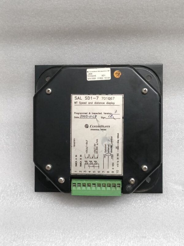 Consilium SAL R1 Speed Log SET Main unit ELC 701800 701488C DISPLAY SD1-7 NO 2 - Image 8