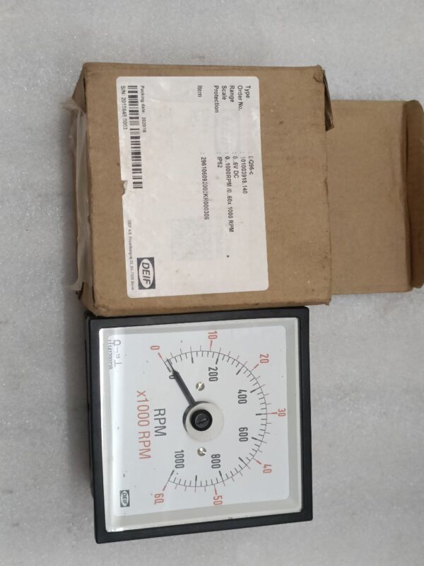 DEIF DQ96 C 0-6VDC METER 0-1000 kw IP52 - Image 4
