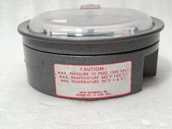 Dwyer GSI 191822 Magnehelic Pressure Gauge 0-100MM Water MAX PRESSURE 15 PSIG - Image 7