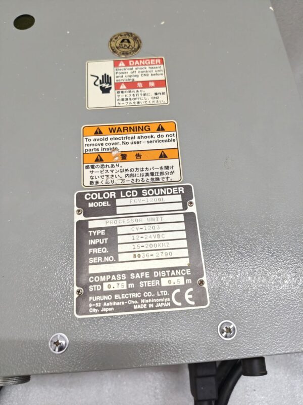 Furuno FCV-1200L Sounder-Fish founder Processor Keyboard CV-1202 - Image 15