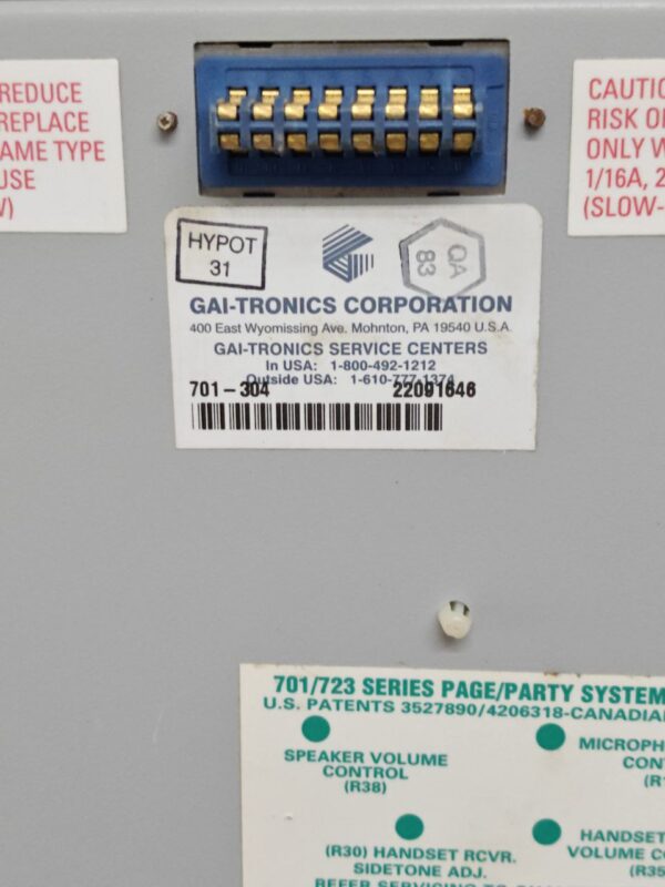 GAI-Tronics 701-302 Handset/Speaker Telecom Amplifier #10 - Image 7