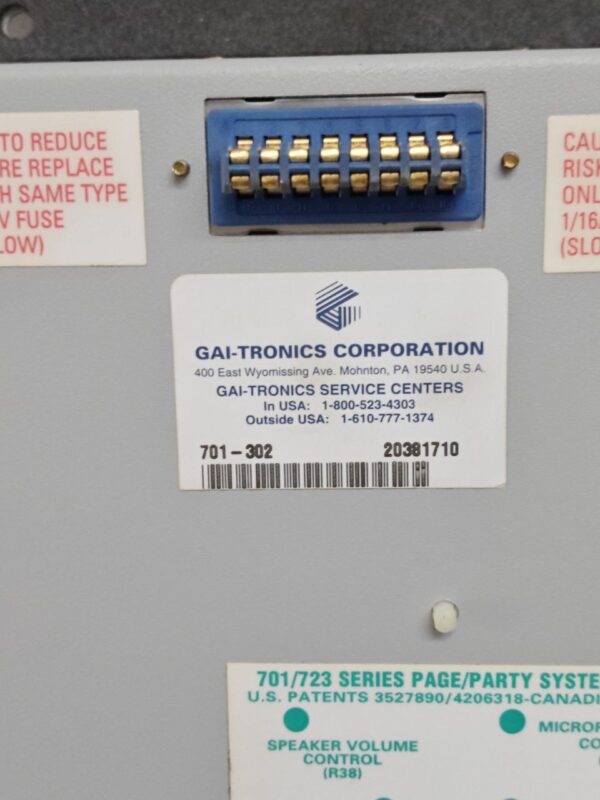 GAI-Tronics 701-302 Handset/Speaker Telecom Amplifier #12 - Image 3