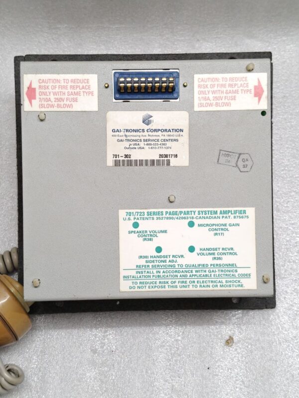 GAI-Tronics 701-302 Handset/Speaker Telecom Amplifier #18 - Image 7