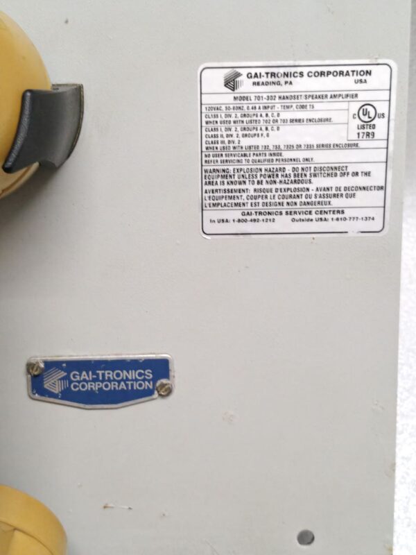 GAI-Tronics 701-302 Handset/Speaker Telecom Amplifier #23 - Image 4