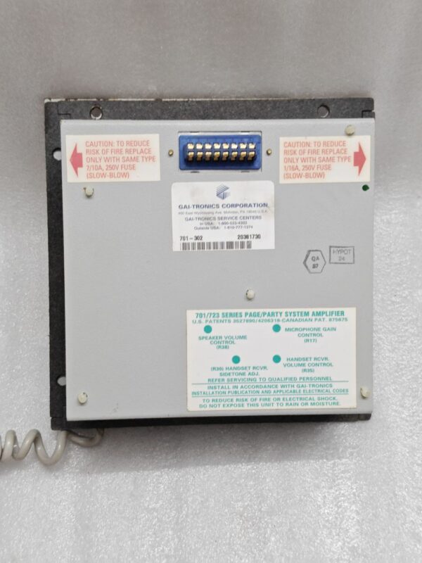 GAI-Tronics 701-302 Handset/Speaker Telecom Amplifier #24 - Image 2