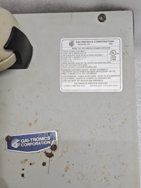 GAI-Tronics 701-302 Handset/Speaker Telecom Amplifier #7 - Image 5