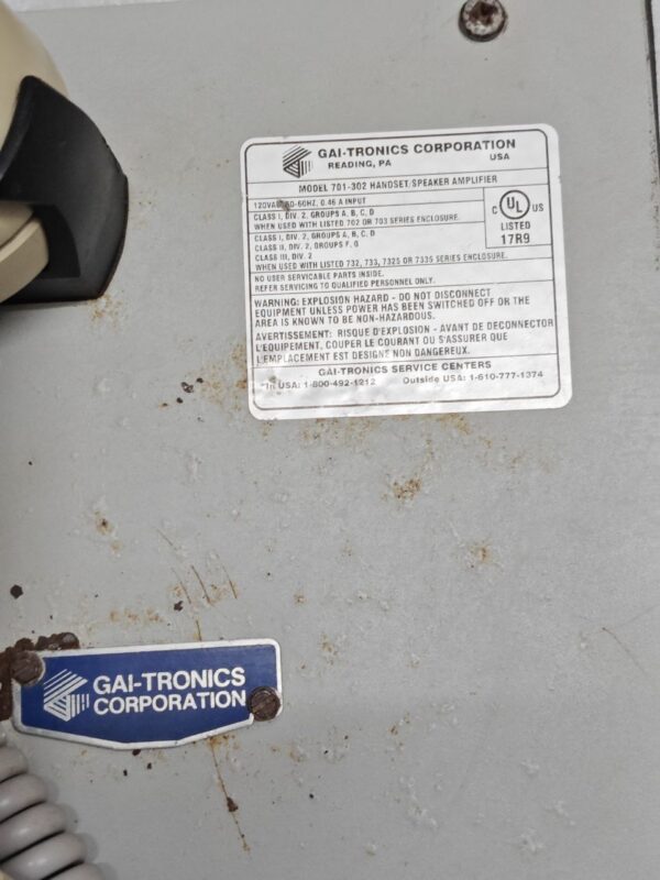 GAI-Tronics 701-302 Handset/Speaker Telecom Amplifier #8 - Image 3