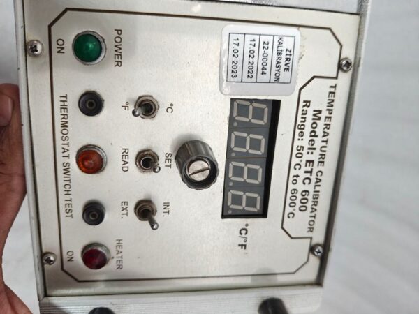 NAGMAN ETC-600 TEMPERATURE CALIBRATOR RANGE 38*C TO 600*C 220V ETC600 - Image 11