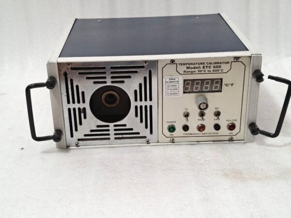 NAGMAN ETC-600 TEMPERATURE CALIBRATOR RANGE 38*C TO 600*C 220V ETC600 - Image 13