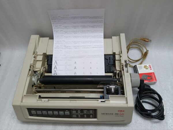 Oki MICROLINE 390 TURBO 24 pin Standard Dot Matrix Printer 220V #11