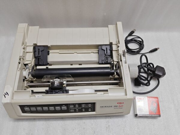Oki MICROLINE 390 TURBO 24 pin Standard Dot Matrix Printer 220V #14
