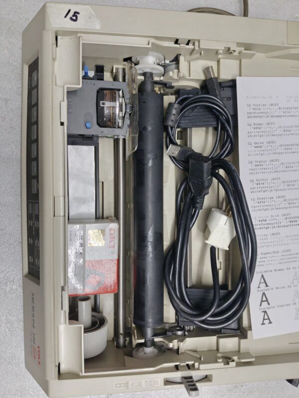 Oki MICROLINE 390 TURBO 24 pin Standard Dot Matrix Printer 220V #15 - Image 2
