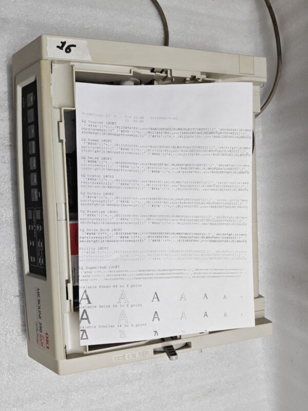 Oki MICROLINE 390 TURBO 24 pin Standard Dot Matrix Printer 220V #16 - Image 5