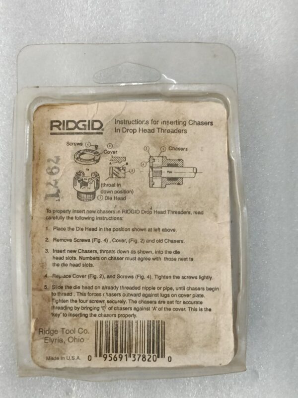 RIDGID 37830 Pipe Threading Dies 3/8 Npt Alloy Pipe Dies 37820 - Image 3