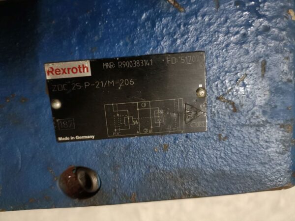 Rexroth ZDC 25 P-21 / M 206 valve R900383141 FD 51707 FAST SHIP