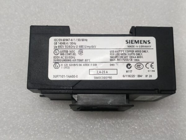 SIEMENS - 3UF7101-1AA00-0 - Current Measuring Module, Set Current 2.4 25 A (NEW) - Image 6