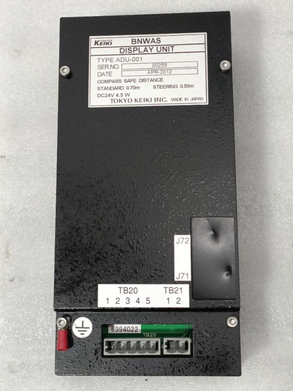 TOKYO KEIKI SHIP BNWAS DISPLAY UNIT TYPE ADU-001 FLASH BEACON ALP 001 NOS 2 - Image 2