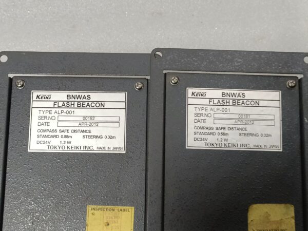 TOKYO KEIKI SHIP BNWAS DISPLAY UNIT TYPE ADU-001 FLASH BEACON ALP 001 NOS 2 - Image 7