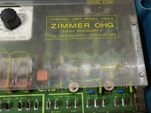 ZIMMER OHG 1380A CONTROL UNIT D 6101 ROSSD